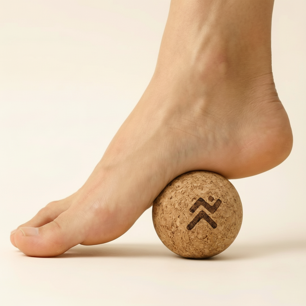 Pelota masajeadora de corcho natural / Devuelve movilidad y sensibilidad a tus pies.
