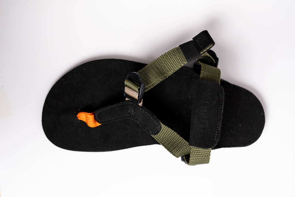 Sandalia Zenda - Suela Vibram SuperNewFlex (7.8 mm) - Verde - Barefoot Trail