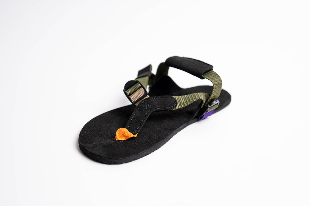 Sandalia Zenda - Suela Vibram SuperNewFlex (7.8 mm) - Verde - Barefoot Trail