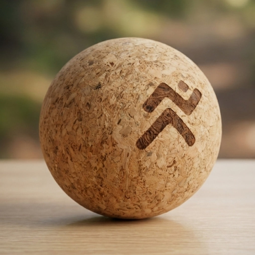 Pelota masajeadora de corcho natural / Devuelve movilidad y sensibilidad a tus pies.