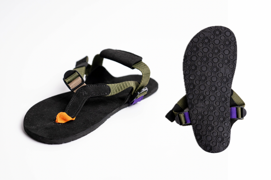 Sandalia Zenda - Suela Vibram SuperNewFlex (7.8 mm) - Verde - Barefoot Trail