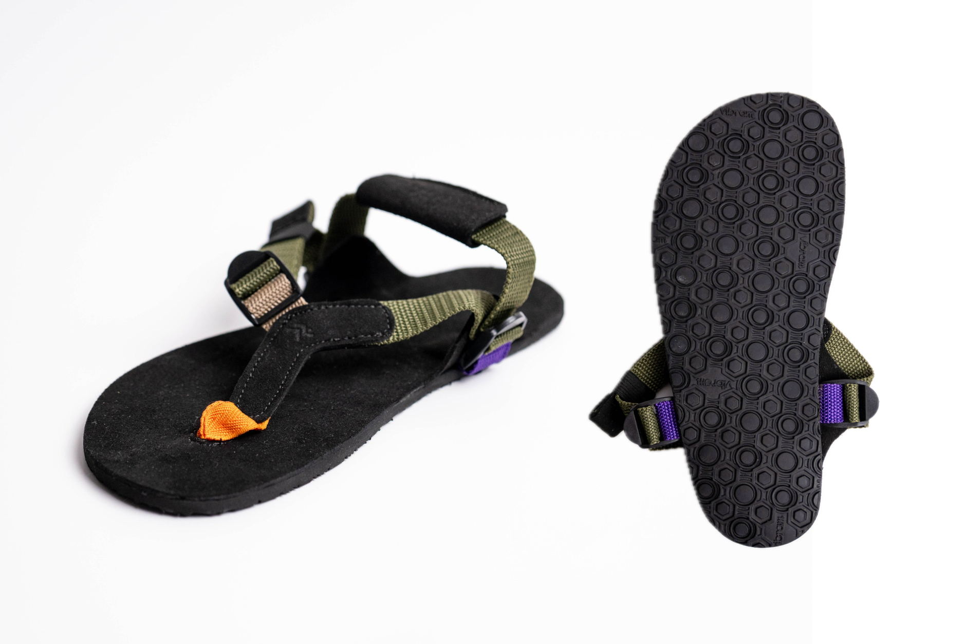Sandalia Zenda - Suela Vibram SuperNewFlex (7.8 mm) - Verde - Barefoot Trail